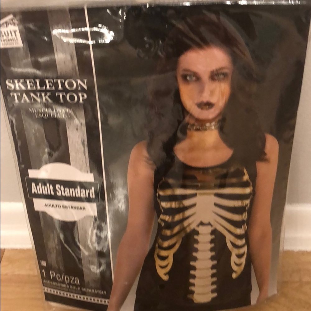 Skeleton tank top adult standard